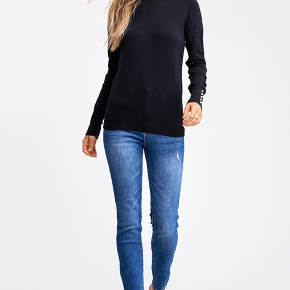 NEW Black Sweater Top - Picture 4 of 5